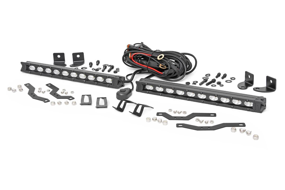 18- Kit d'éclairage de calandre double LED 10 pouces pour Ford F150