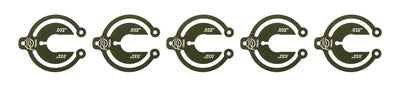 Cale d'aluminium 14mm épaisseur 1/32 po - Paquet de 5