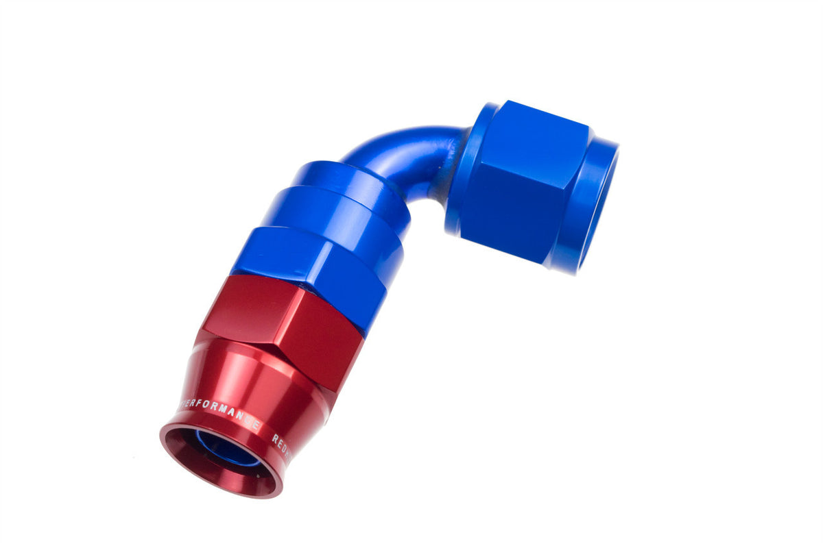 10AN 90 Degree PTFE Reusable Hose End Blue