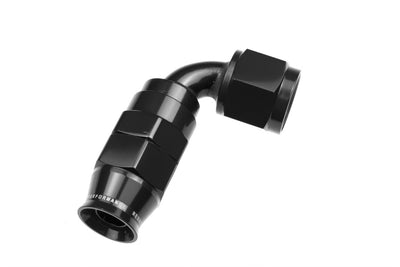 Raccord de tuyau réutilisable 12AN à 90 degrés en PTFE noir