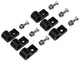 Colliers de serrage en aluminium noir 1/4 po (paq. de 6)