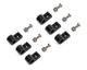 Colliers de serrage en aluminium noir 5/16 po 6/paq