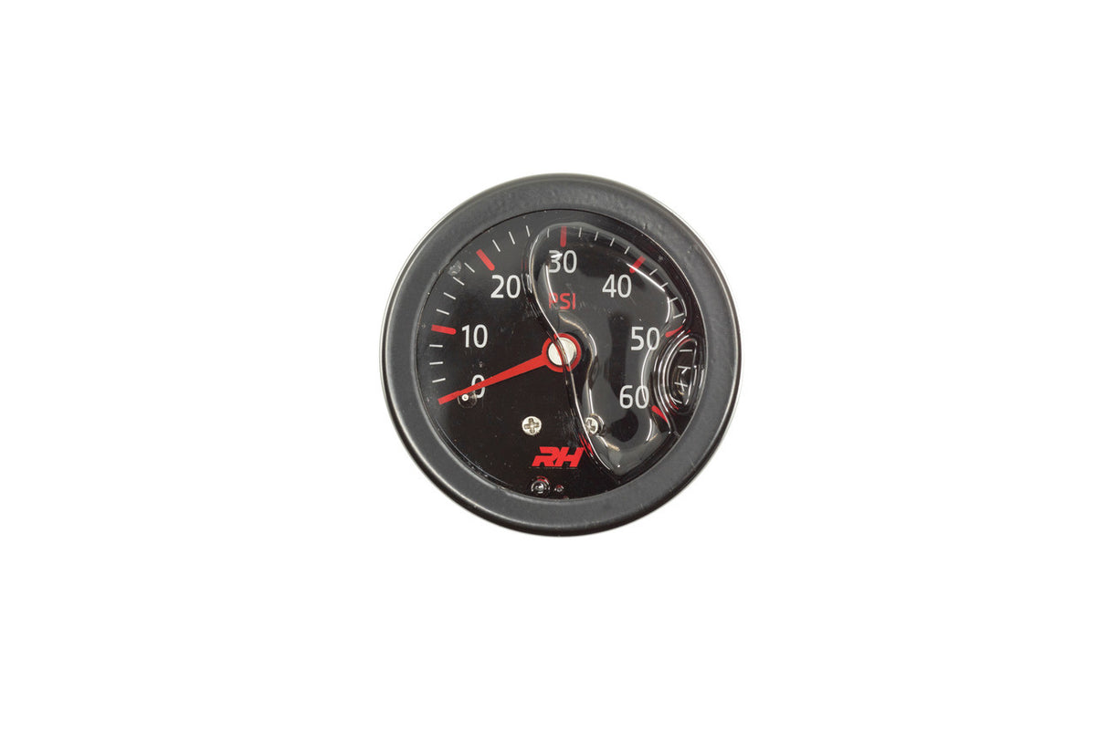 Manomètre de pression de carburant à bain d'huile 60 PSI 1/8 NPT