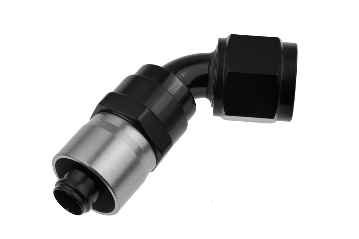 Raccord de tuyau serti 6AN noir 60
