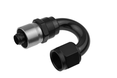 Raccord de tuyau serti 6AN noir 180