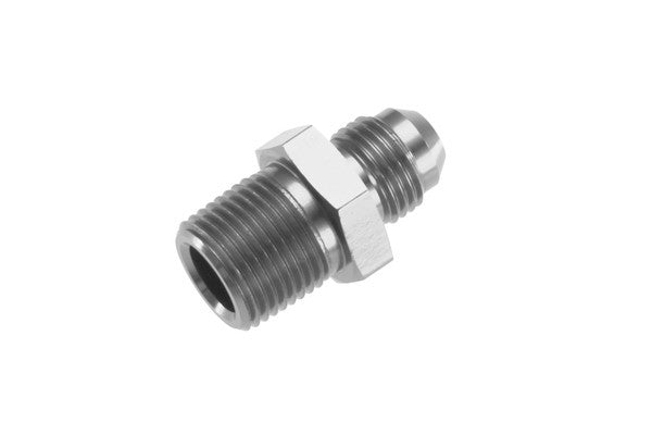 4AN STR Male Adapter 1/8in NPT Male Clear