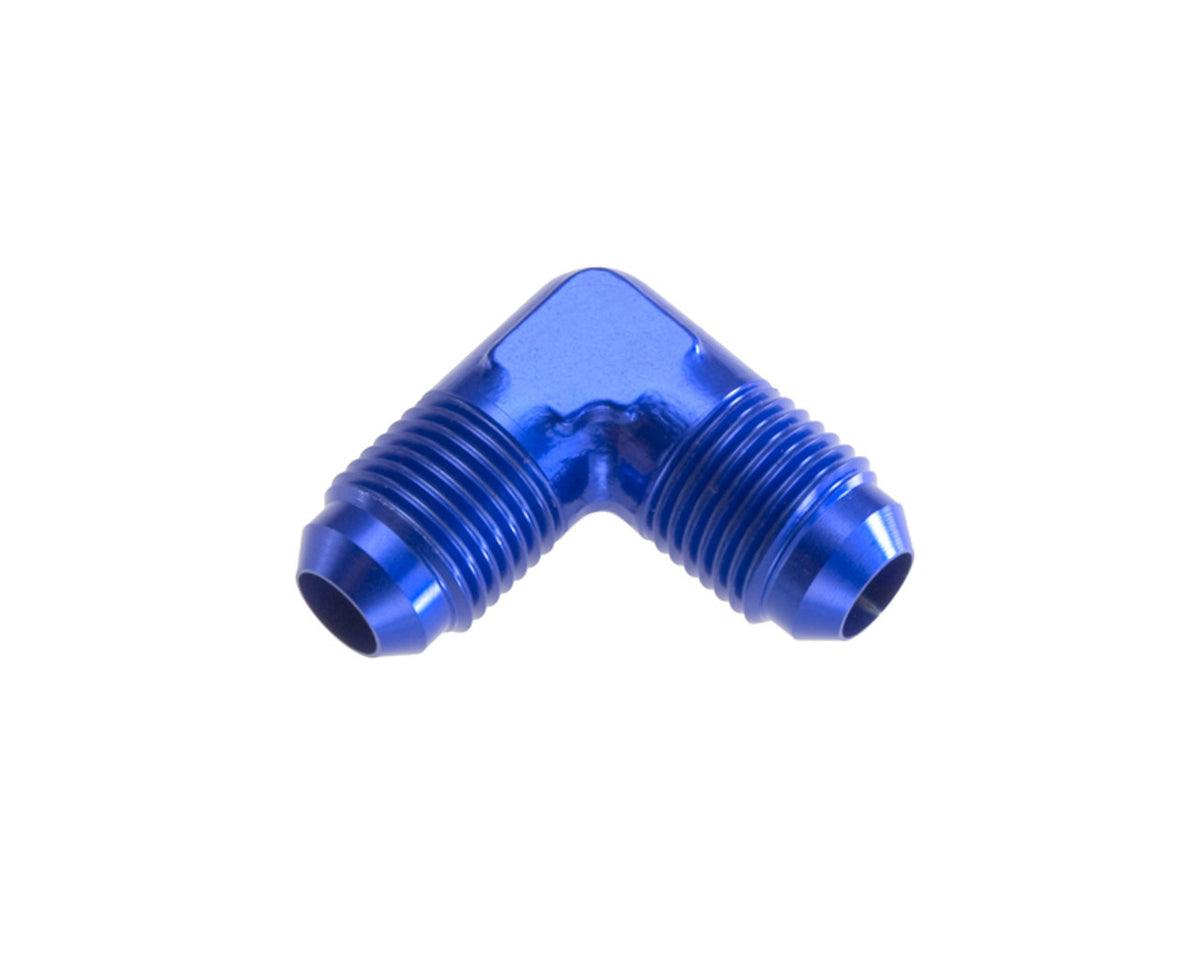 8an Male 90-Deg Flare Adapter Fitting Blue