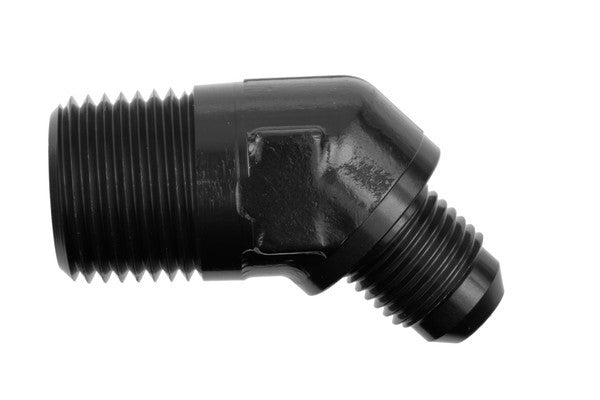 Raccord mâle 10AN 45 degrés vers NPT mâle 3/8 po noir