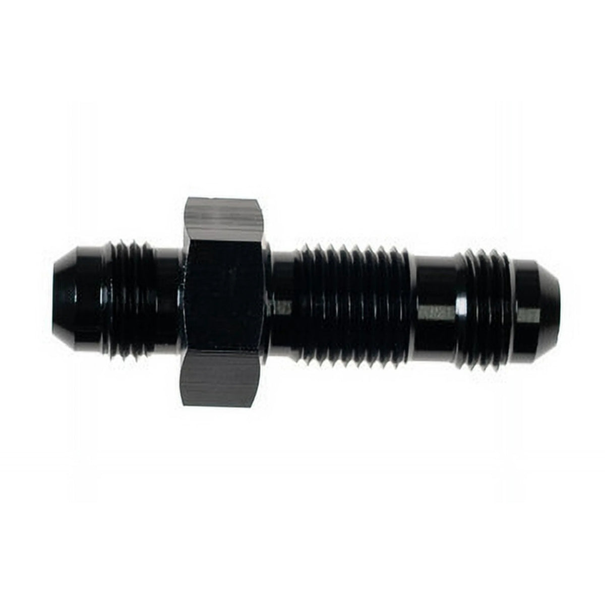 3AN Bulkhead Adapter Black Male Male Straight