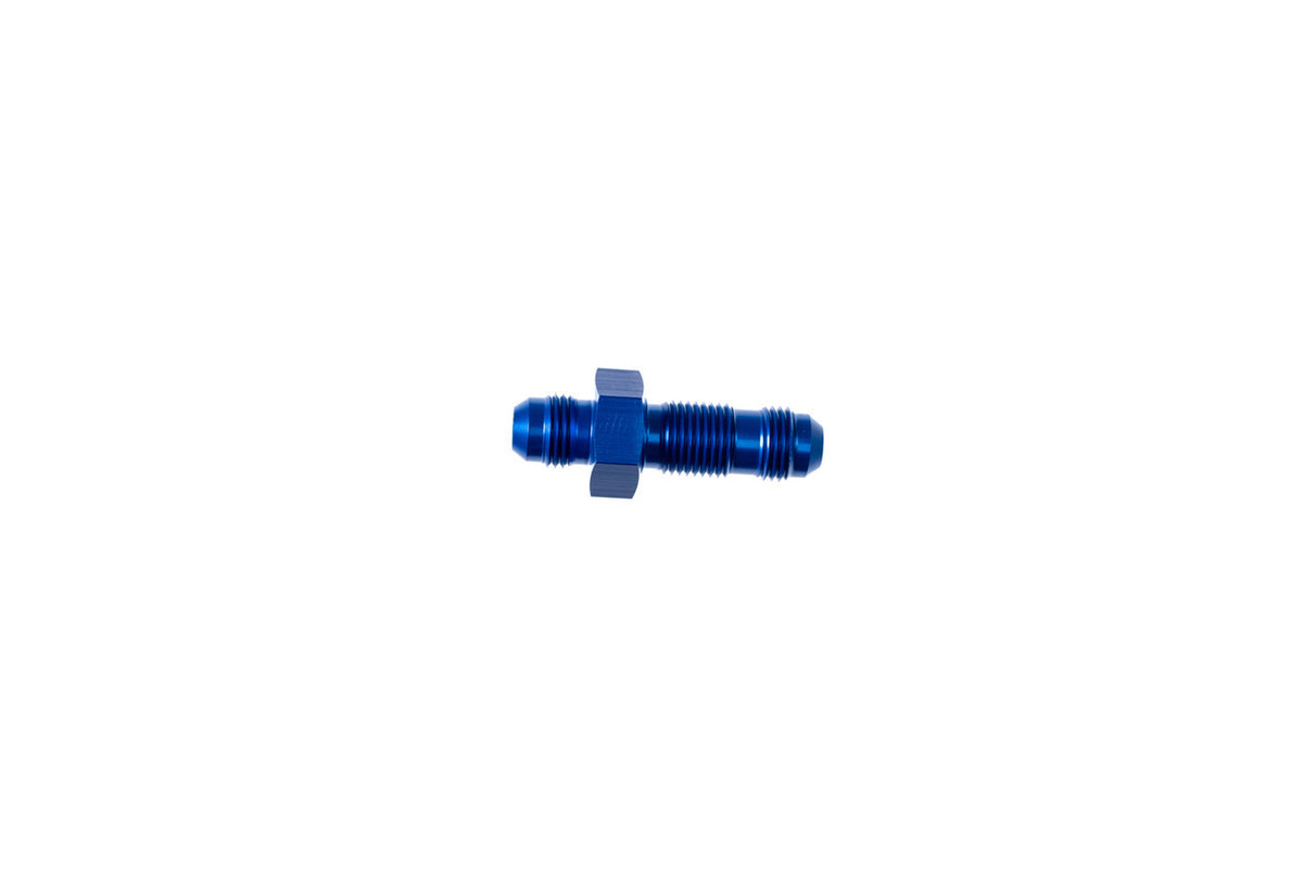 8an Str Male Bulkhead Fitting Blue