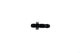 16AN STR Male Bulkhead Black