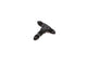 6AN Bulkhead Adapter Tee Bulkhead On Side Black