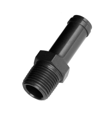 Raccord droit mâle NPT 1/8 po pour tuyau 1/4 po noir
