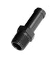 Raccord droit mâle NPT 1/8 po pour tuyau 1/4 po noir