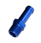 Tuyau de 3/8 po vers NPT mâle droit de 1/4 po bleu