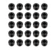 Bouchon de tuyau à tête hexagonale creuse NPT 1/4 po 25/paquet Noir