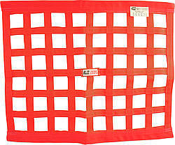 Filet de fenêtre à ruban 24x24 rouge SFI
