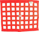 Filet de fenêtre à ruban 24x24 rouge SFI