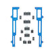 Faisceau de fils de bougie Spark Plug SBC bleu