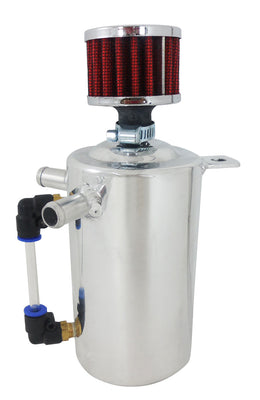 Reniflard de réservoir de récupération d'huile d'aluminium usiné 0,5 litre