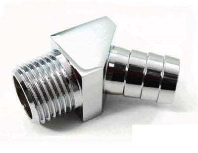 Raccord coudé aluminium 45 degrés 1/2" NPT 5/8" cannelures