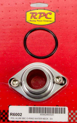 Collier d'eau droit en aluminium poli pour V8 Chevrolet 55-64