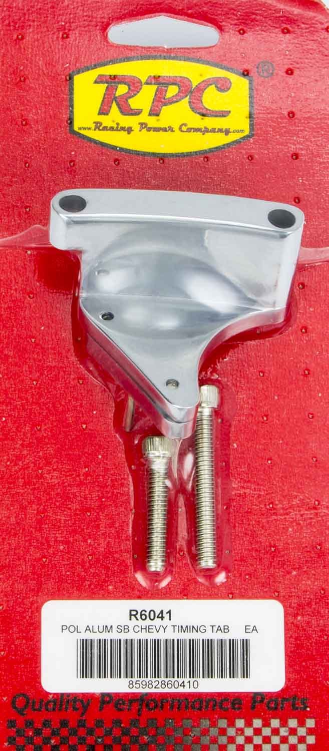 Patin de distribution en aluminium poli pour petit bloc Chevrolet