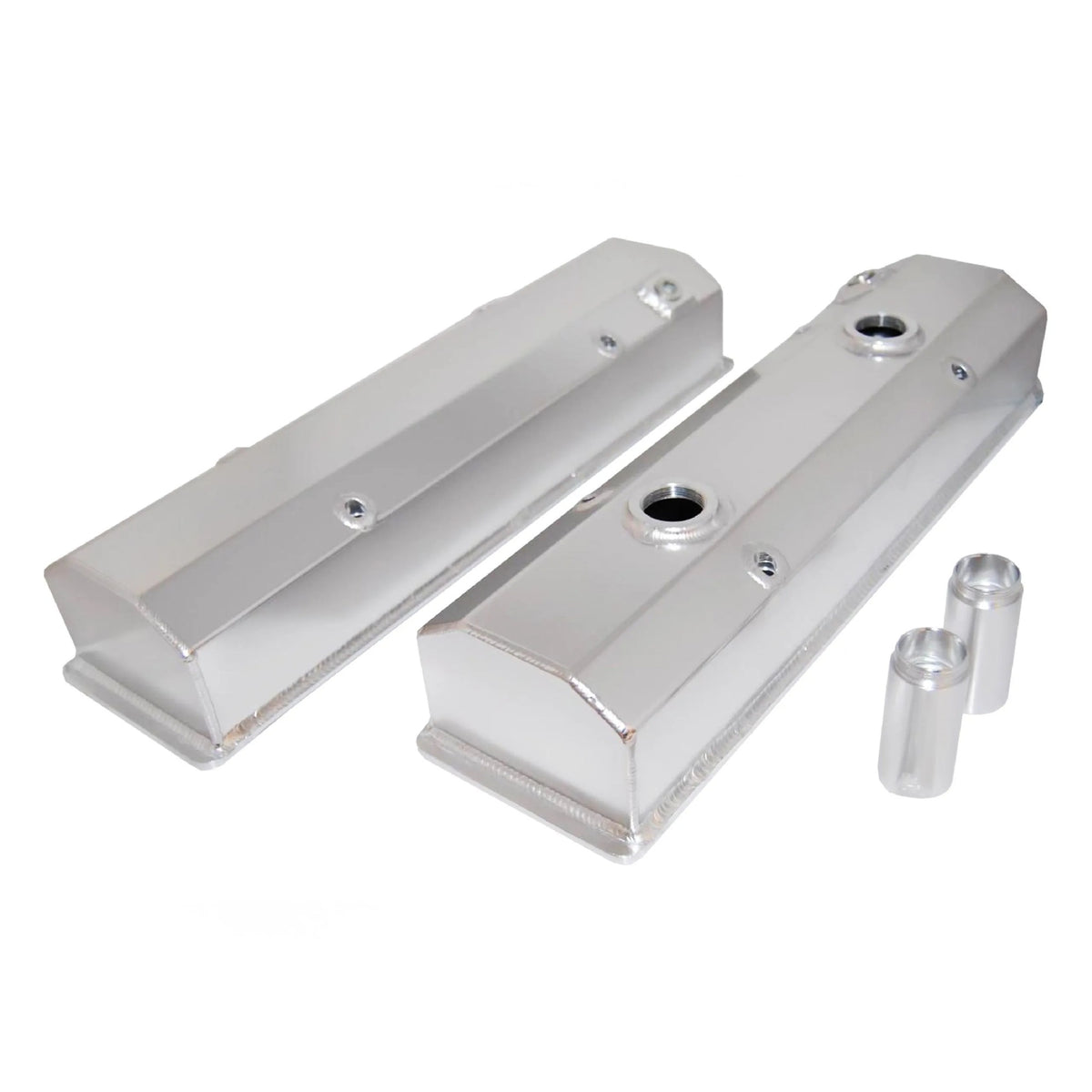 Fabricated SB Chevy Circ le Track Valve Covers Pr