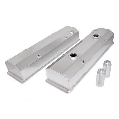 Fabricated SB Chevy Circ le Track Valve Covers Pr