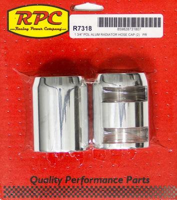 Paire d'embouts de durite de radiateur polis