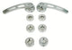 Chrome Alum Door Handle 4-1/4In Long