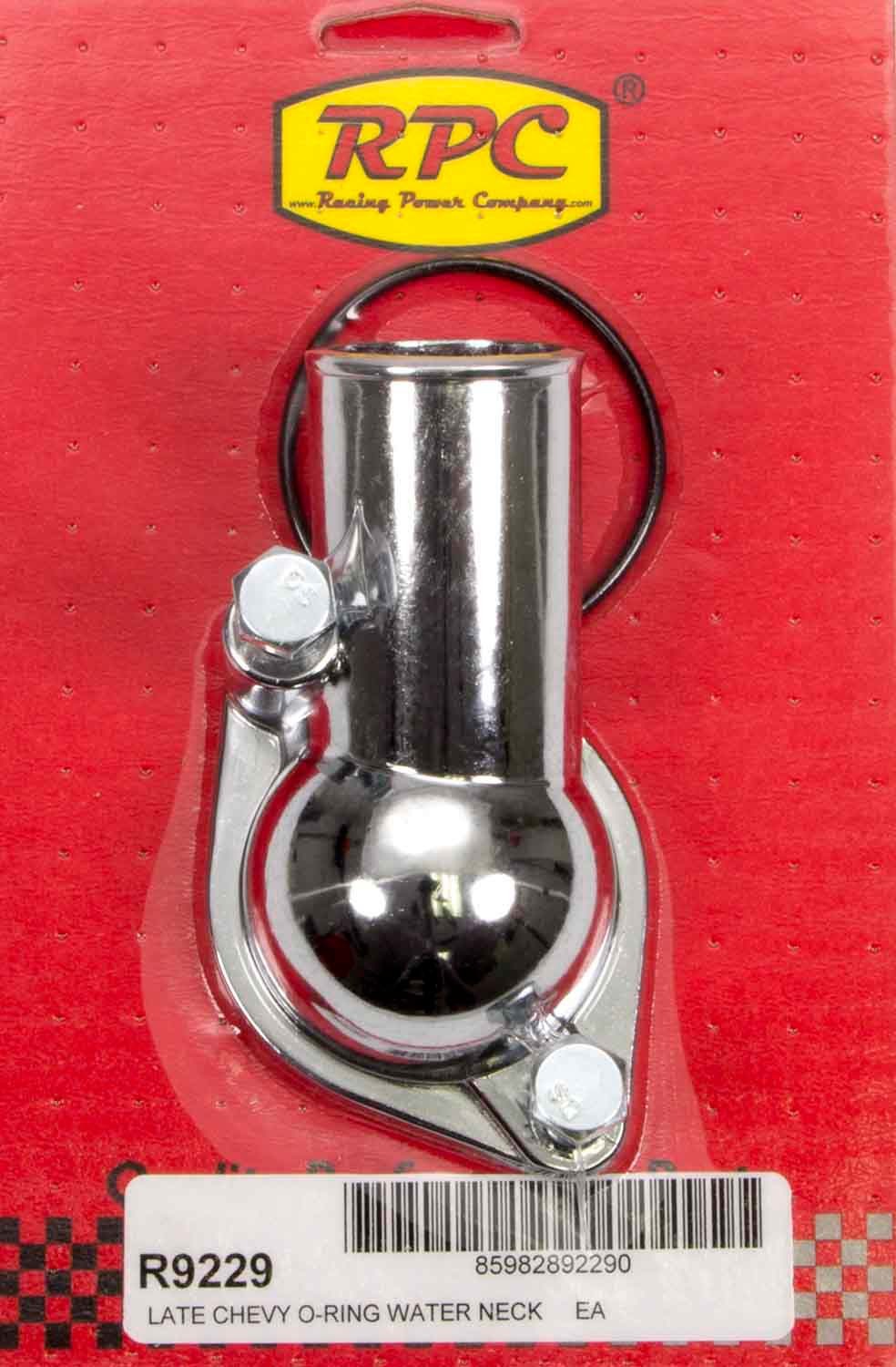 Manchon d'eau chromé en acier pour Chevy V8 66-75
