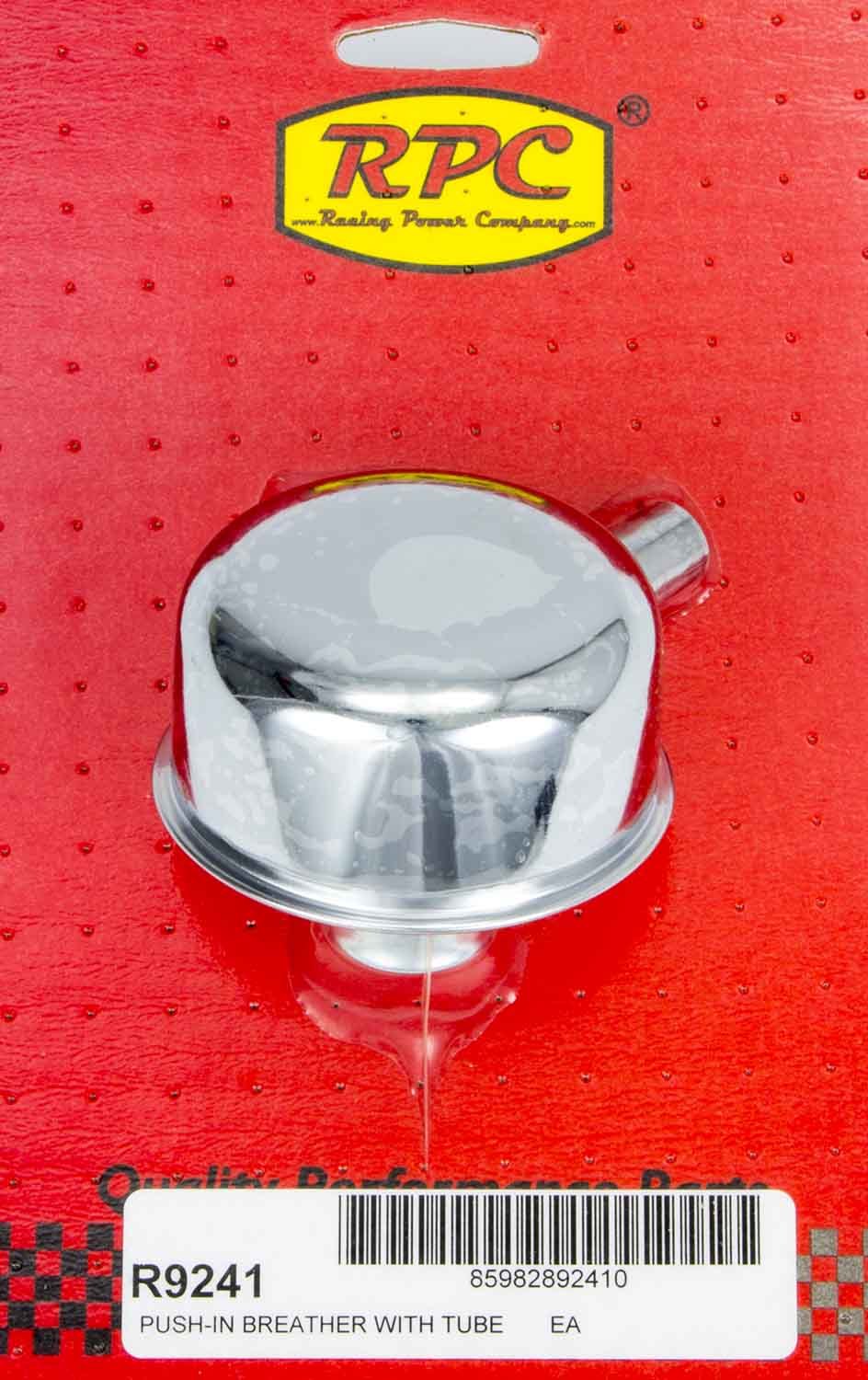 Reniflard Chrome à Pousser avec Tube, Diamètre 2-3/4 po, 3/4 NK