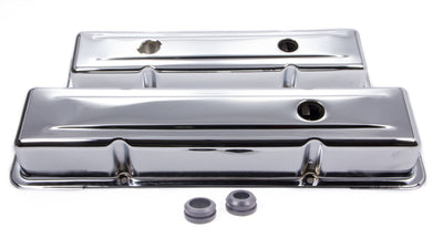 Cache-culbuteurs acier 78-86 SBC style OEM chromé