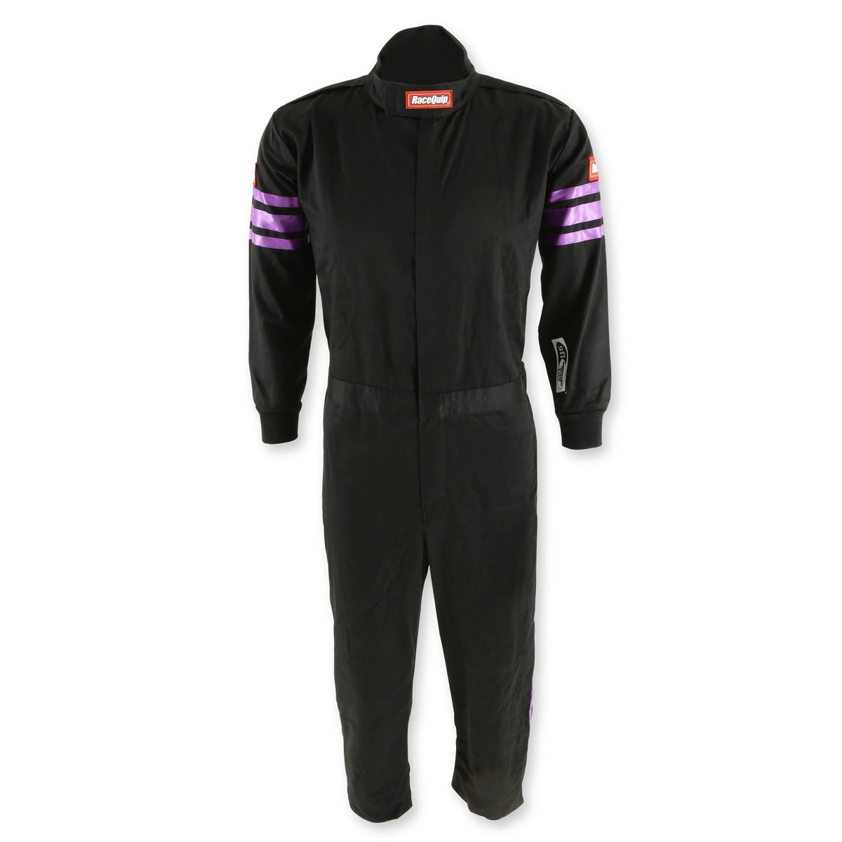 Costume noir simple épaisseur enfant taille très petit liseré violet