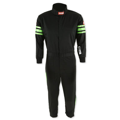 Black Suit Single Layer Kids Large Green Trim
