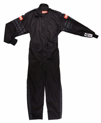 Combinaison noire monocouche enfant, très petite taille, bordure noire