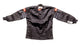 Veste noire enfant monocouche, petit liseré noir