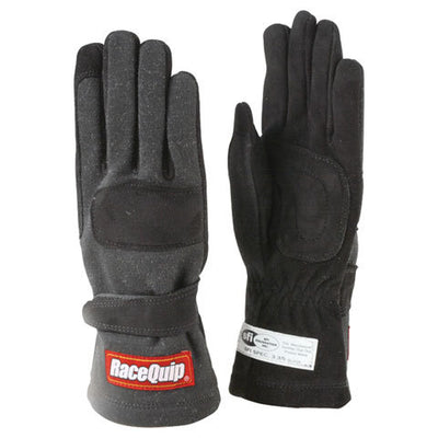 Gants double couche moyens noirs SFI