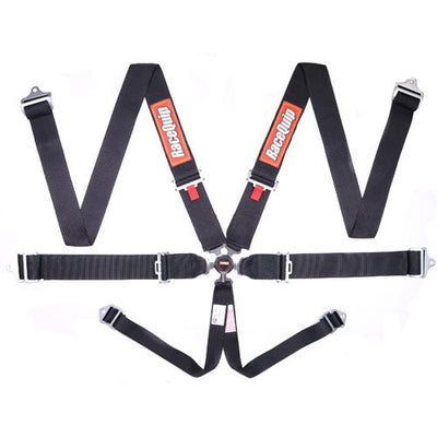 Harnais 6 points à boucle rotative SFI P/D Sportsman Noir