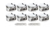 SBF 351W FT Piston Set 4.030 Bore -5cc