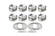 Jeu de pistons dôme BBC alésage 4.310 +39.8cc