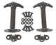 Kit loquet de capot noir 4 1-95 Jeep CJ/Wrangler YJ