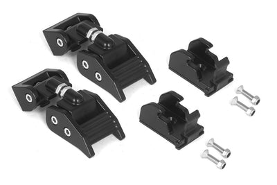 Loquets de capot noirs en aluminium pour Jeep Wrangler 97-06