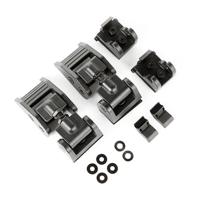 Loquets de capot noir texturé Jeep Wrangler 07-18