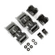 Loquets de capot noir texturé Jeep Wrangler 07-18