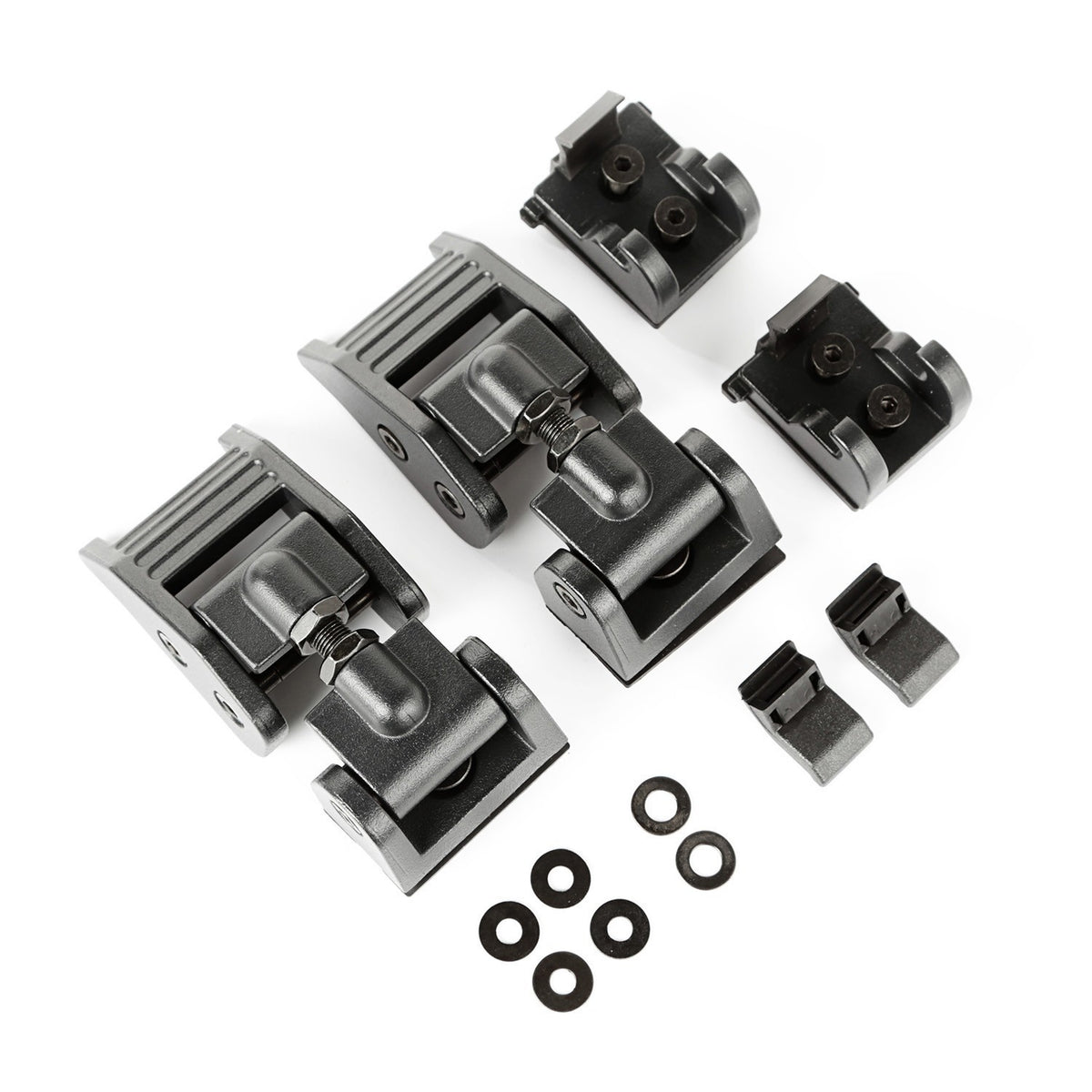Loquets de capot noirs 18- Jeep Wrangler JL