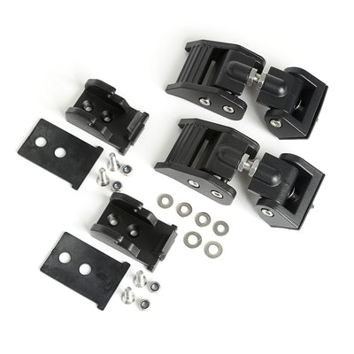 Loquets de capot noir texturé 18- Jeep Wrangler JL