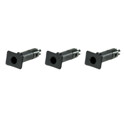 Jeu d'inserts de demi-portes noirs pour Jeep Wrangler 87-06