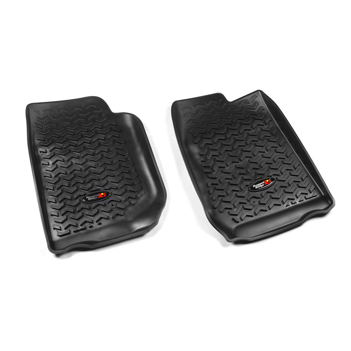 Tapis de sol avant noirs Jeep Wrangler 07-13